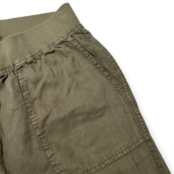 Faherty Arlie Day Pant SIZE M Surplus Green Linen Blend Pull-On Jogger - Picture 6 of 10